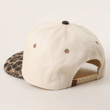 Load image into Gallery viewer, Two Tone Leopard Printed Canvas Trucker Hat