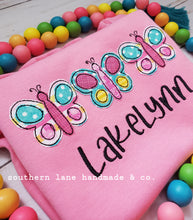 Load image into Gallery viewer, Butterfly Trio Applique Shirt