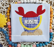 Load image into Gallery viewer, Crabby Beach Pail Applique Shirt
