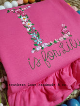 Load image into Gallery viewer, Floral Initial Shirt