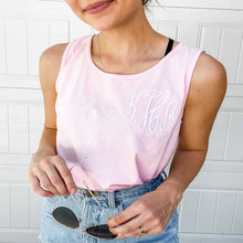 Load image into Gallery viewer, Comfort Color Monogrammed Tanks
