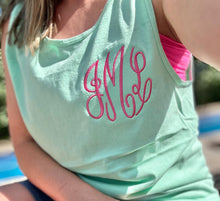 Load image into Gallery viewer, Comfort Color Monogrammed Tanks
