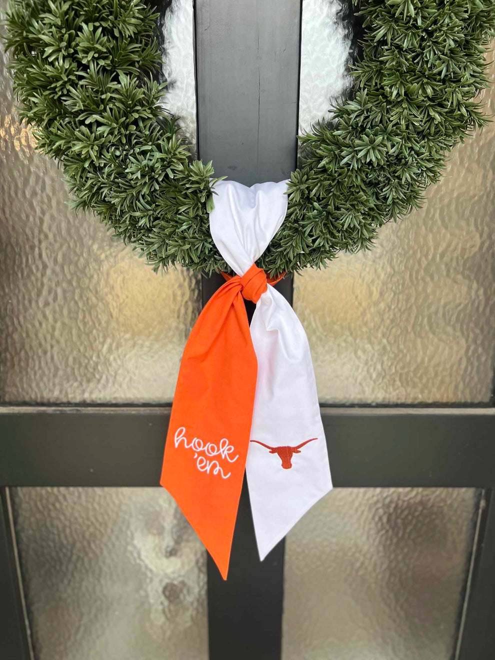 Bi-Color Gameday Wreath Sash