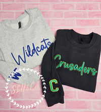 Load image into Gallery viewer, 3D Puff School Mascot Sweatshirt
