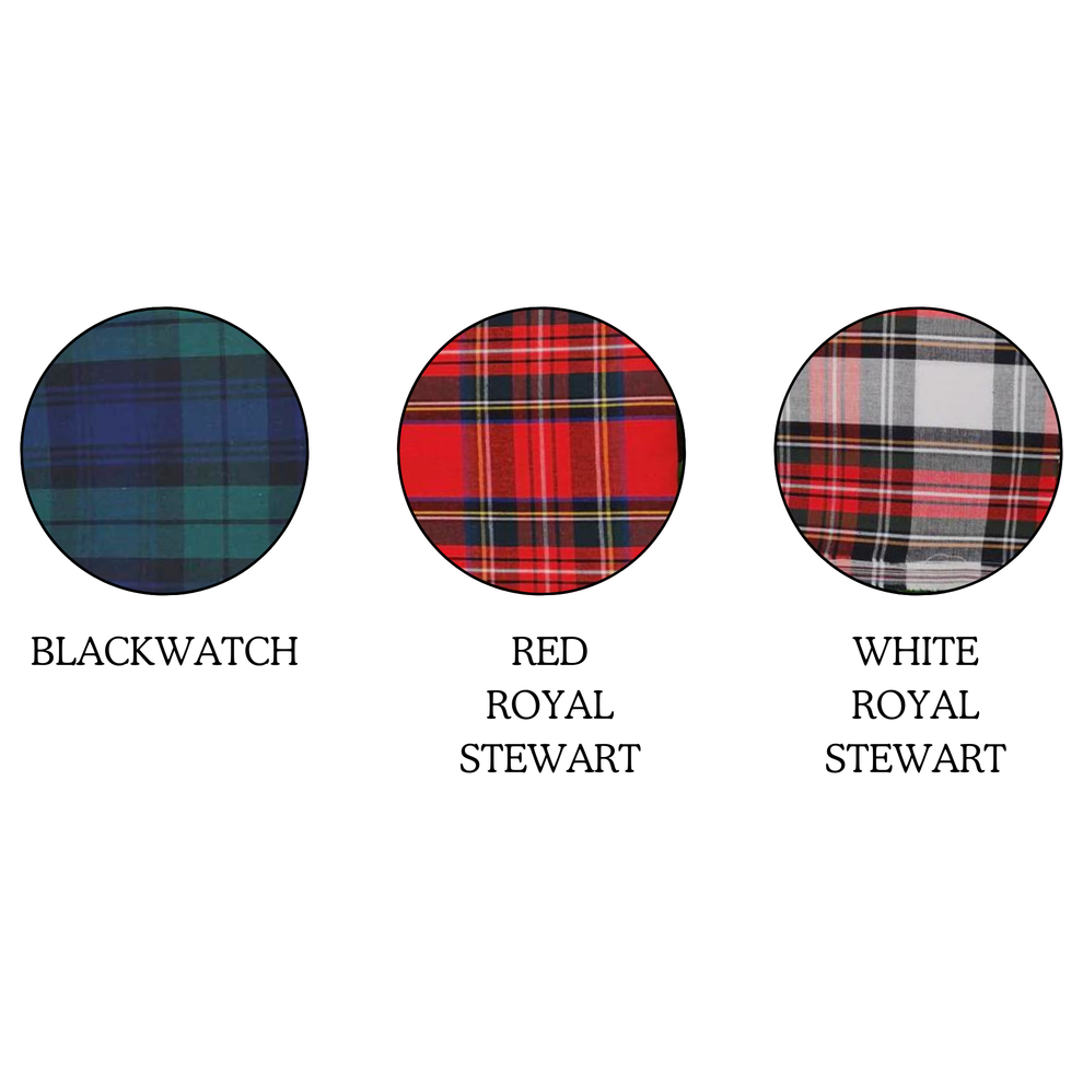 Christmas Plaid Wreath Sash