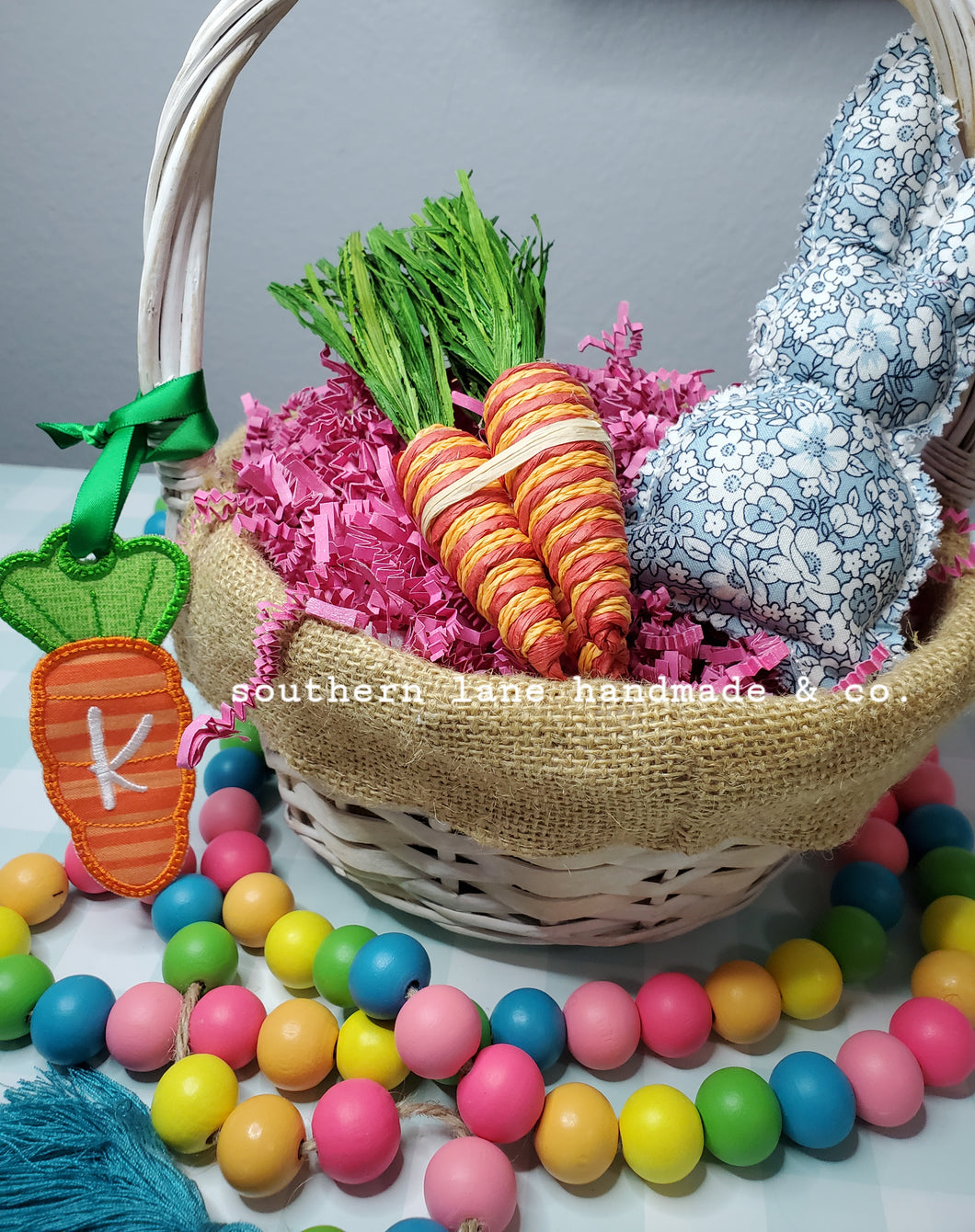 Carrot Easter Basket Tag