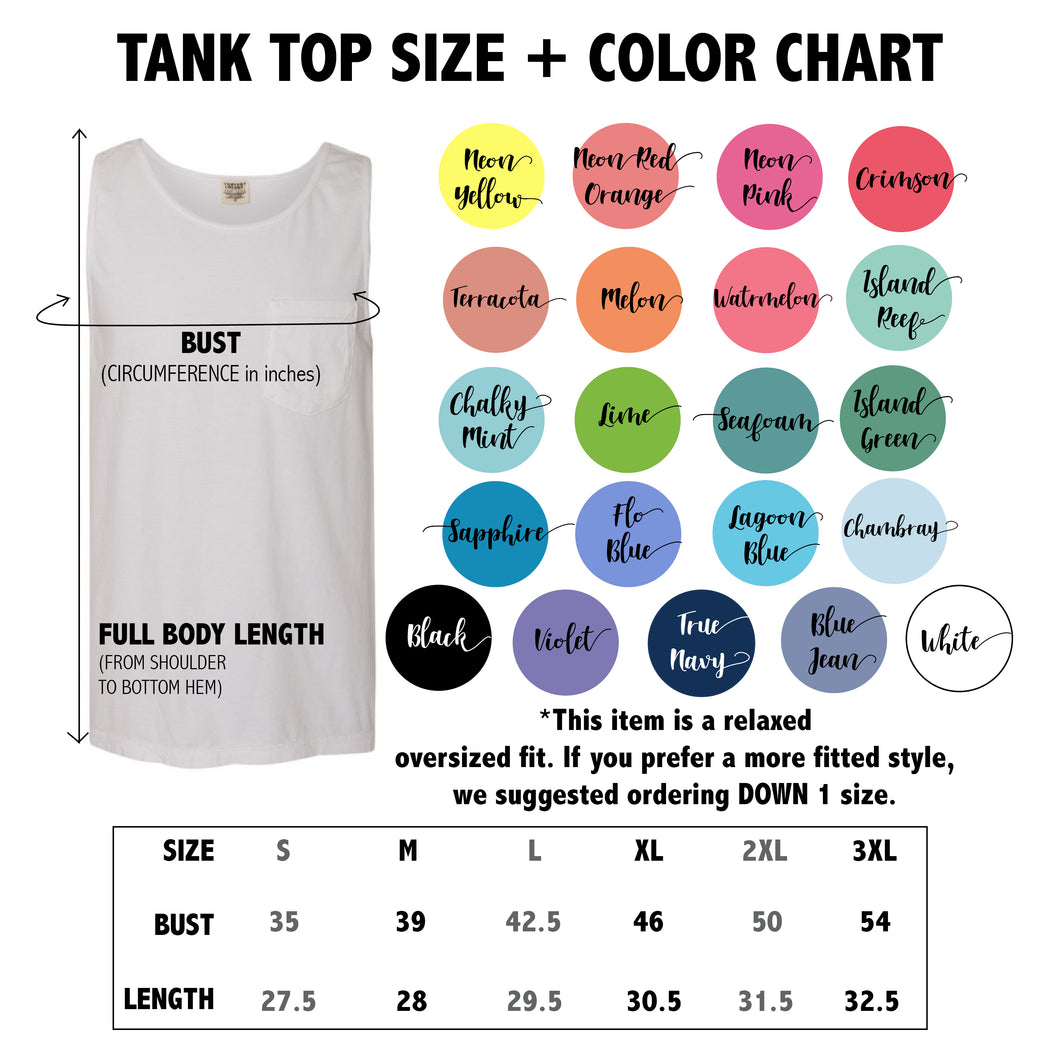 Comfort Color Monogrammed Tanks